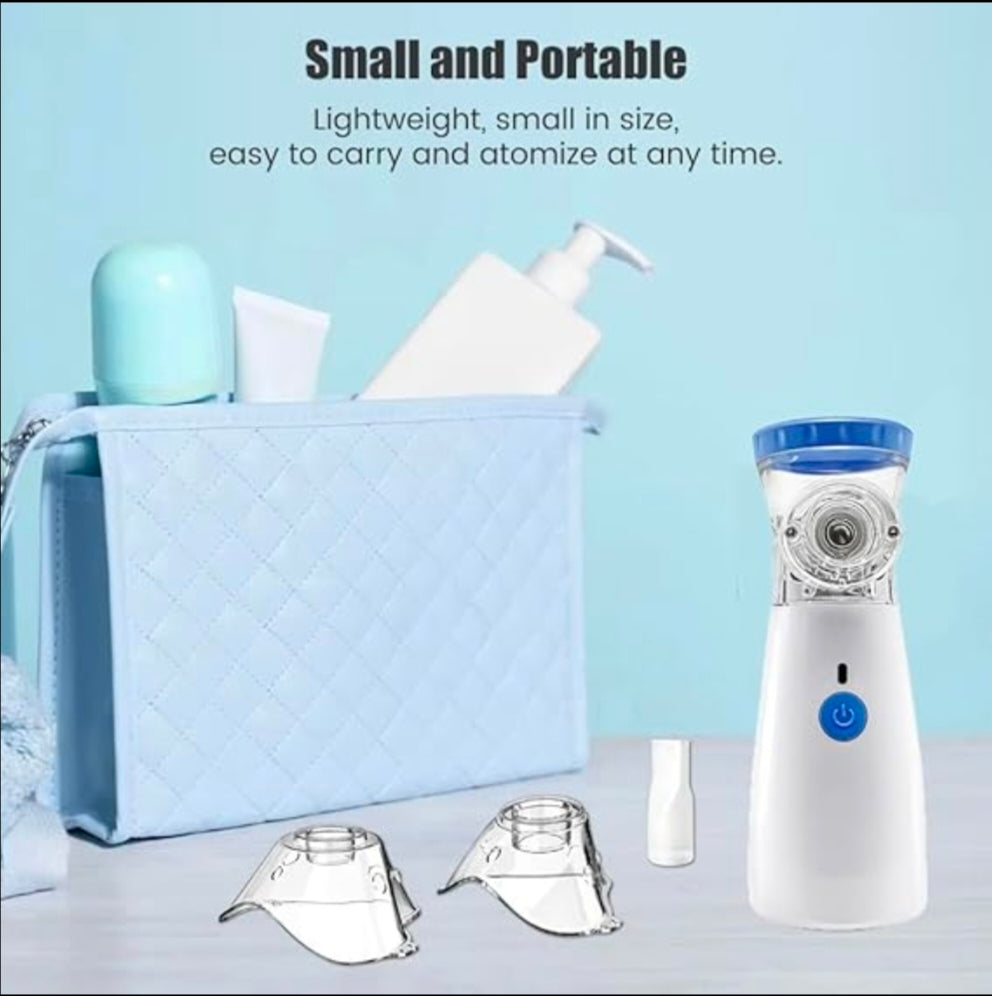 Portable Mesh Nebulizer for Adults & Kids ā Silent Inhaler for Asthma & Cough Relief