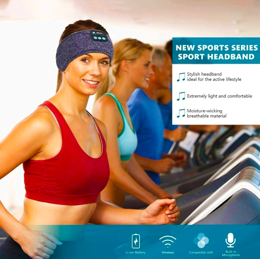 Wireless Bluetooth Headband for Sports, Sleep & Music