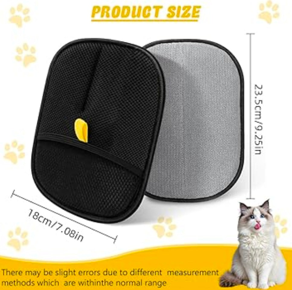 Pet Hair Removal Gloves for Dogs & Cats – Gentle Grooming Glove, Deshedding Brush & Massage Tool