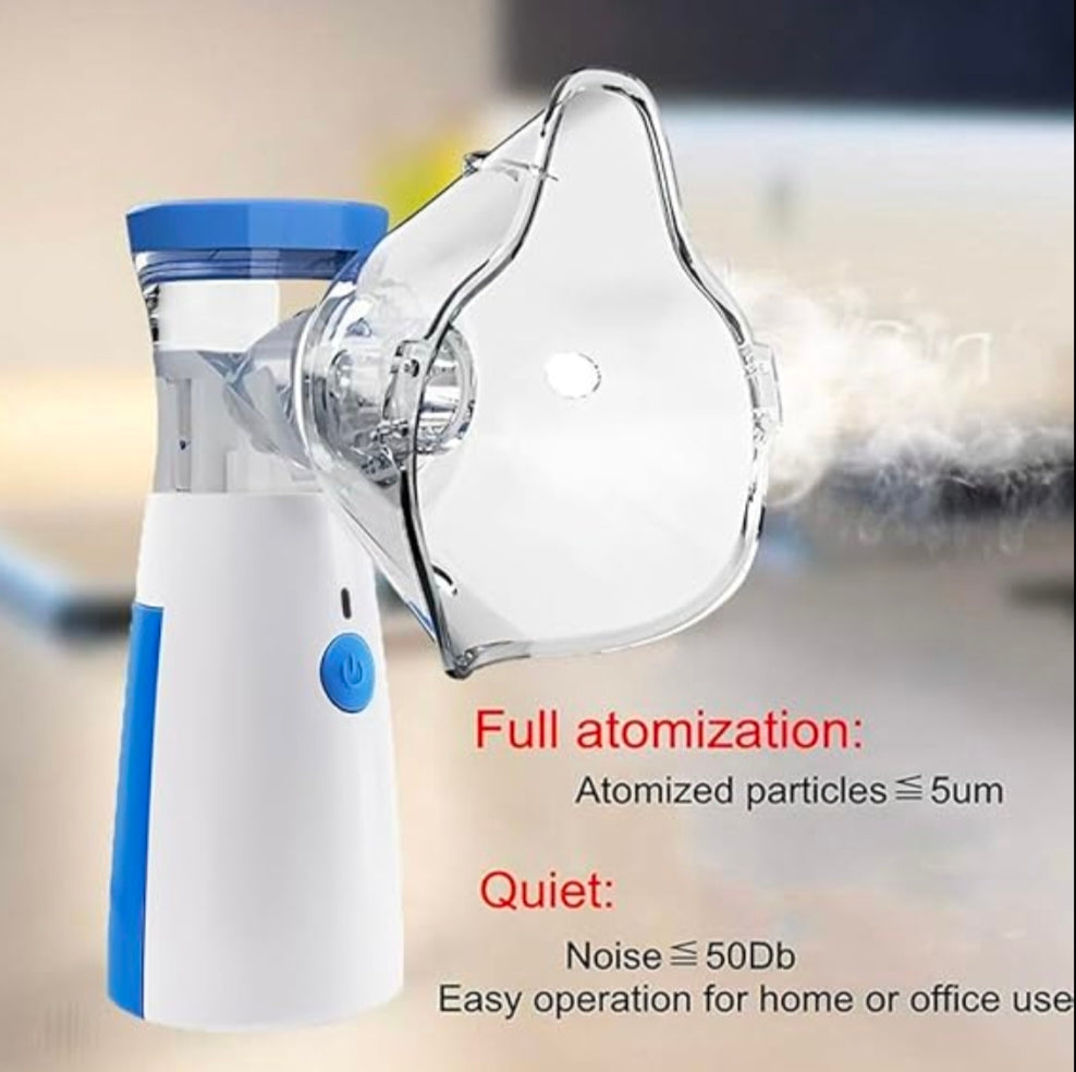 Portable Mesh Nebulizer for Adults & Kids ā Silent Inhaler for Asthma & Cough Relief