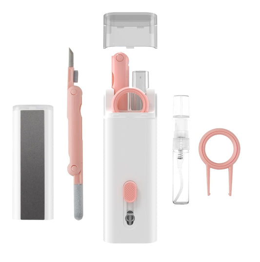 7 IN 1 KEYBOARD CLEANING BRUSH WITH GLASS CLEANER SPRAY