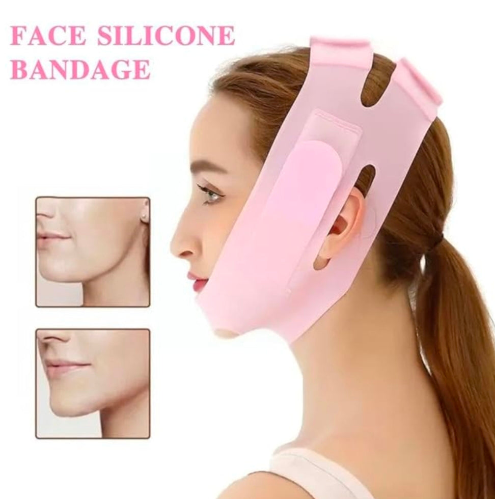 Silicone face lift up belt