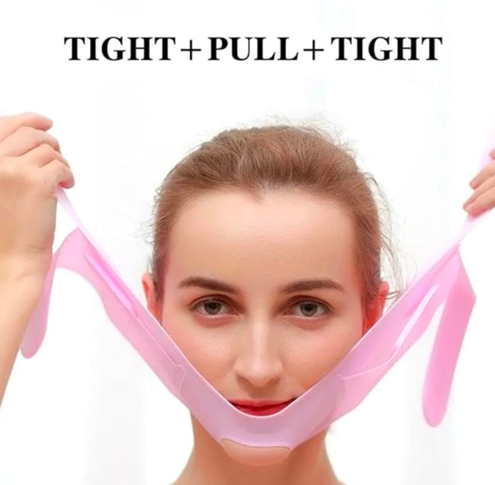 Silicone face lift up belt